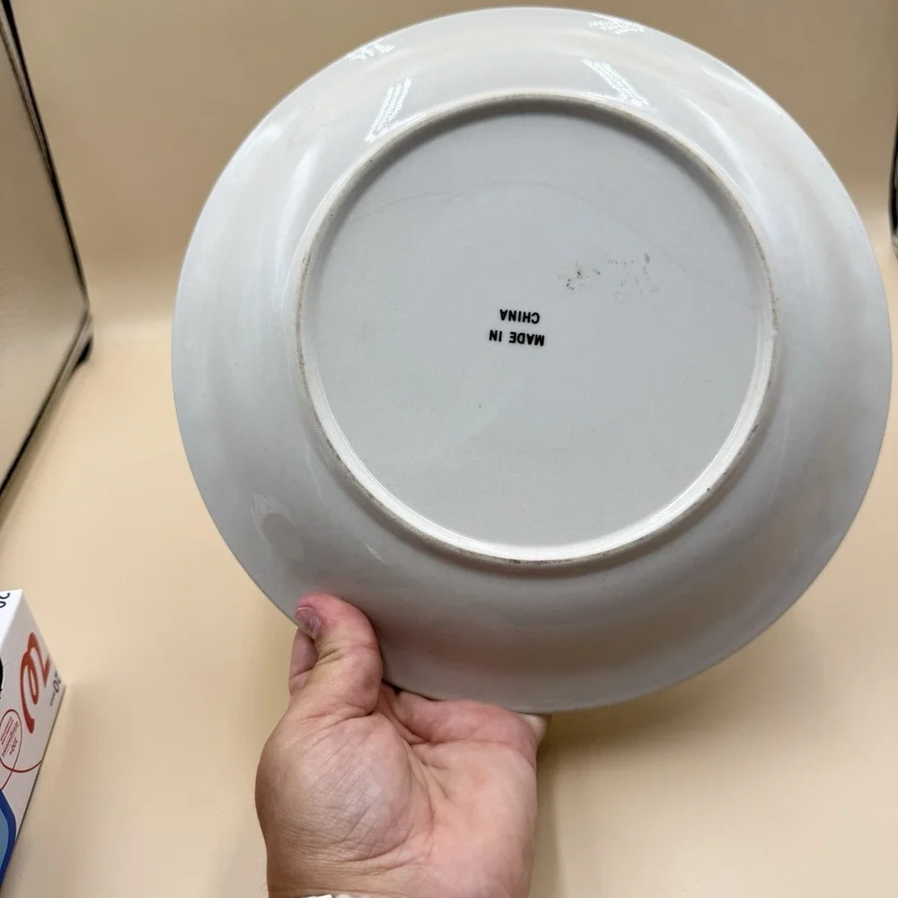 Vintage Pecan Pie Recipe Pie Plate White Ceramic 9